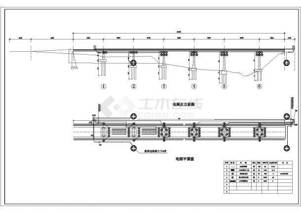重庆市万州区某大型钢架桥电气照明设计CAD图纸-图一