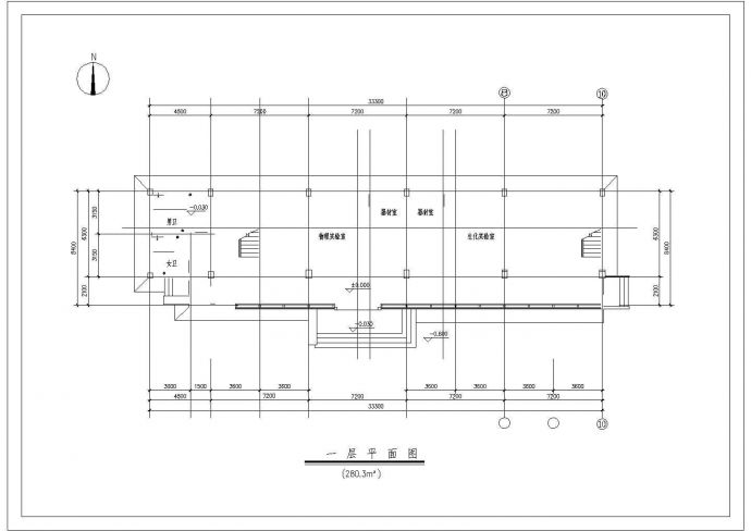 某砖混结构四层学校教学楼建筑方案CAD图（高19米）_图1