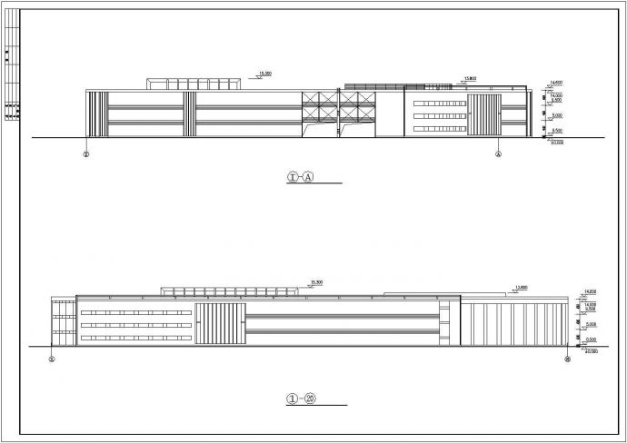 某大型城市商业商场建筑全套设计施工CAD图纸_图1