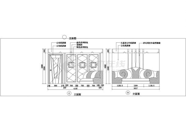 某城市娱乐中心KTV建筑全套设计施工CAD图纸-图一