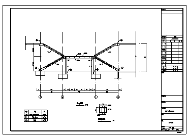 某市三层博物馆机动展厅改造加固结构施工cad图_机动展厅施工-图一
