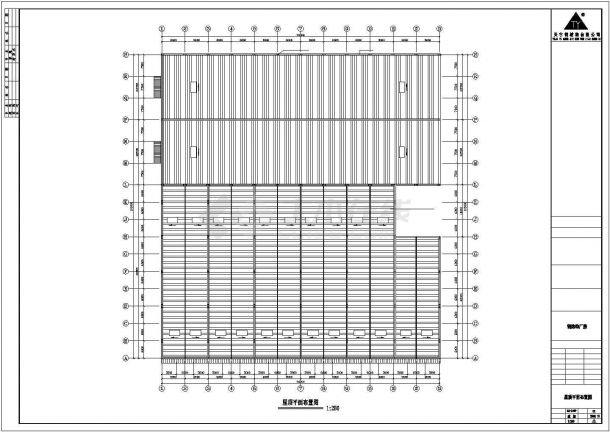 南京某公司钢结构厂房工程CAD-图一