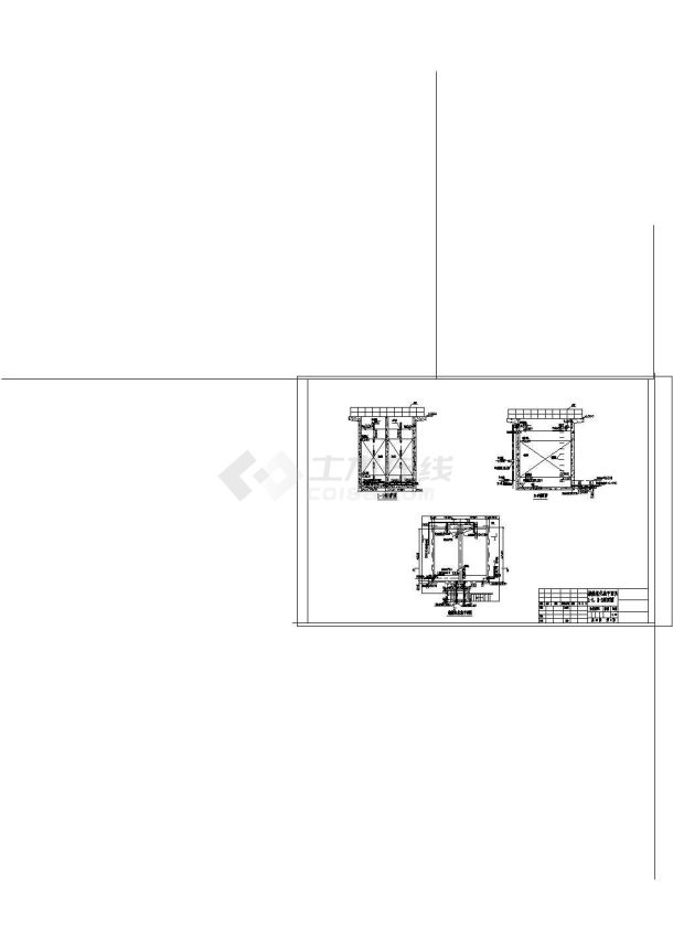 某小区污水处理工程图纸cad-图一