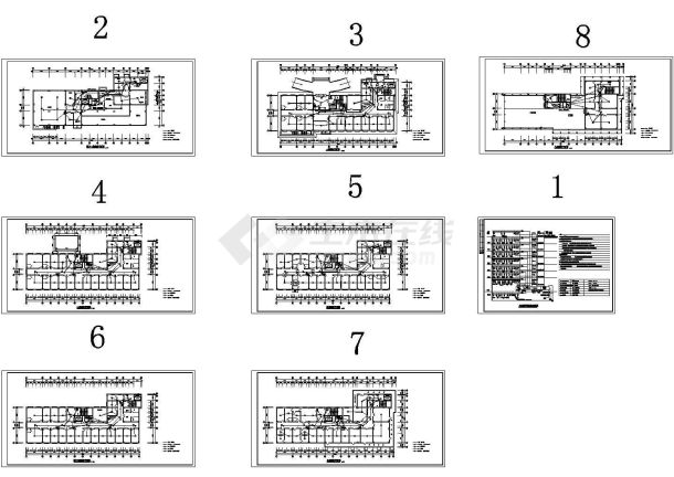 某-1+8层某医院电气消防设计详图-图一