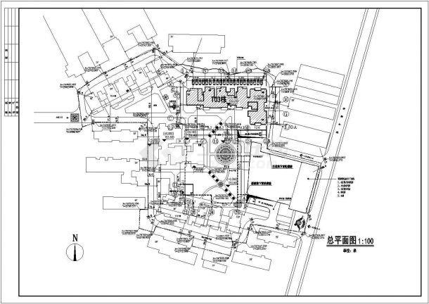 小区5层住宅楼建筑施工设计CAD图纸-图二