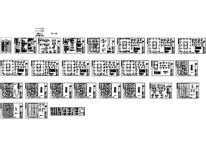 办公楼设计_12层框剪商务办公楼结构CAD施工图纸_图1