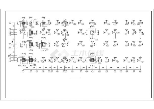 某地长54米 宽17.4米 7层(底框)砖混住宅楼结构施工图（设计说明）-图二