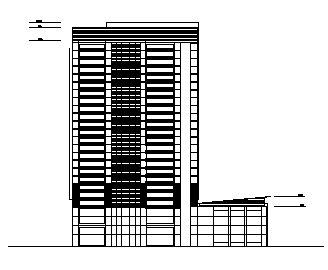 某二十五层办公大楼建筑设计cad图(带地下室设计，共十九张)-图一