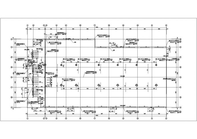 杭州市某社区3900平米单层门式刚架结构商场建筑设计CAD图纸_图1