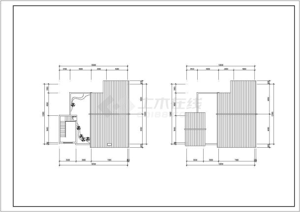 某假日滨河茶馆建筑完整设计施工CAD图纸-图一