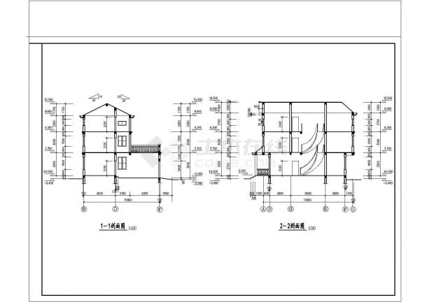 私宅设计CAD建筑施工图-图一
