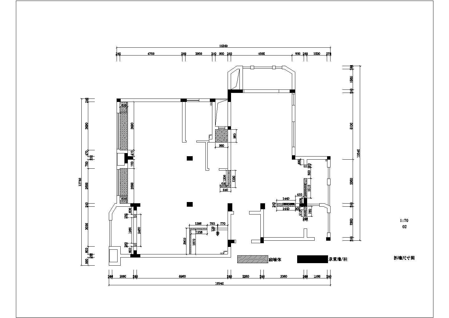 麒麟红木城新古典风格装修施工设计CAD图纸