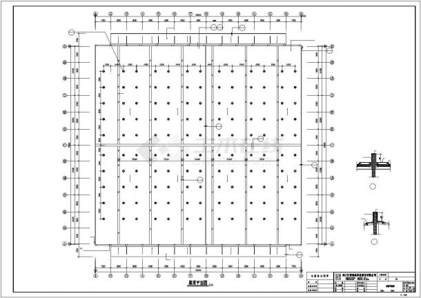 北京某物流园1万平米单层钢结构厂房全套建筑设计CAD图纸-图一