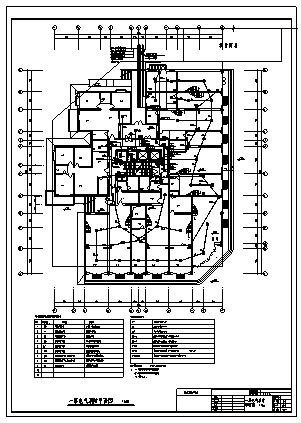 某市十八层带地下室住宅楼电气施工cad图(含消防设计)-图二