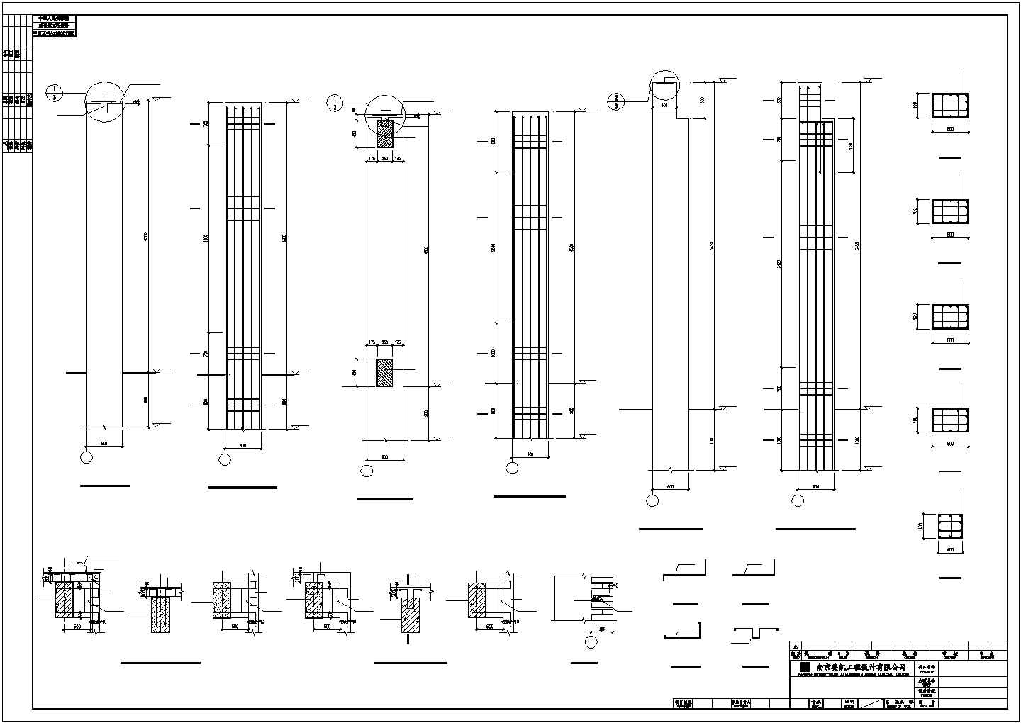 泉州市某大型工业区单层排架结构工业仓库结构设计CAD图纸
