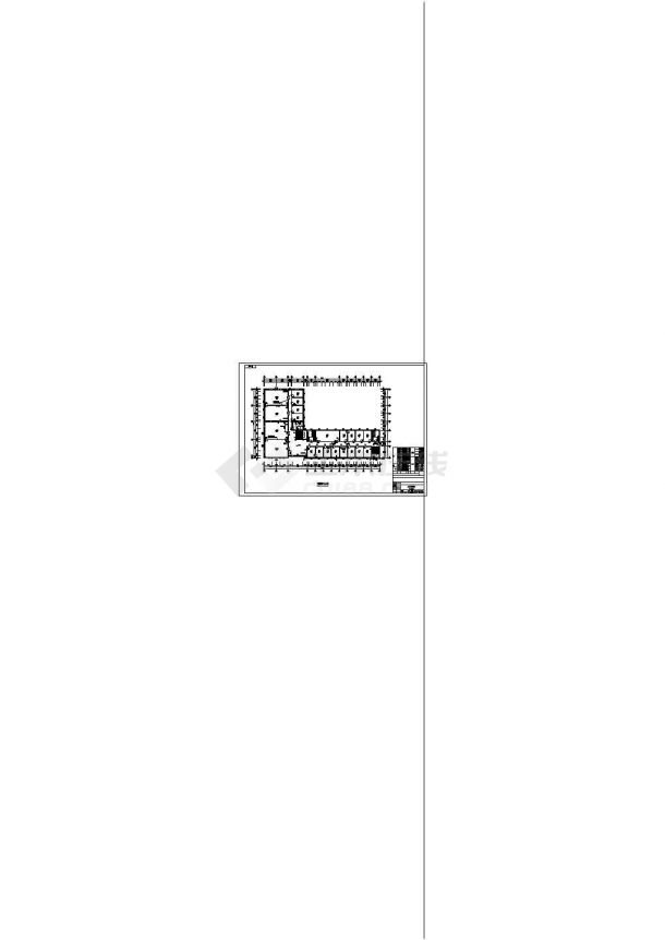 办公楼设计_某城市电力大队办公楼建筑完整设计施工CAD图纸-图二