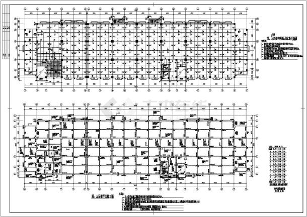 某框架结构高层住宅楼结构施工图CAD图纸-图二