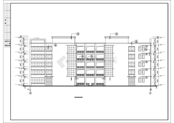 厂房设计_某城市渡假多层厂房建筑完整设计施工CAD图纸-图二