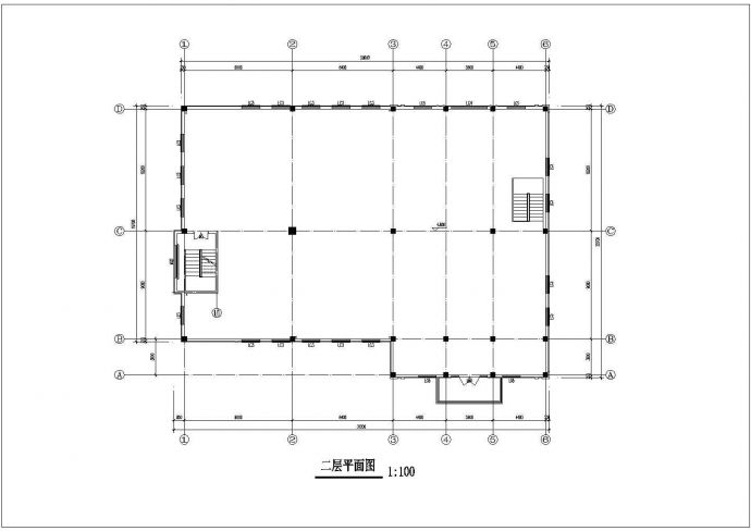 某城市二层会所建筑完整设计施工CAD图纸_图1