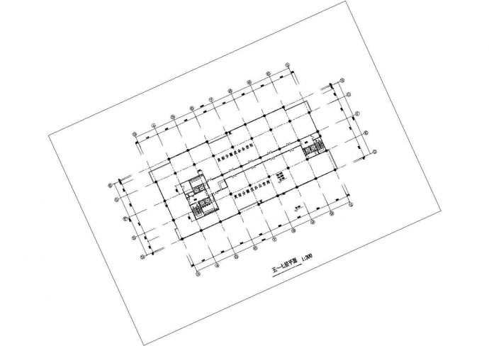 某城市高档写字楼建筑全套设计施工CAD图纸_图1
