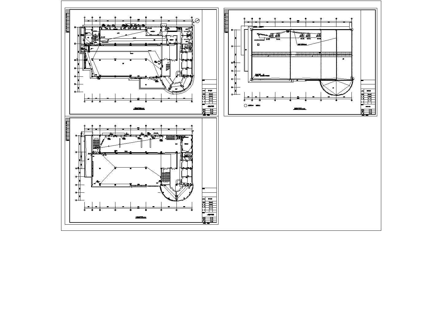 食堂强电平面设计CAD图