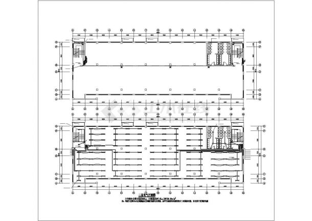 太原市某市政单位4层砖混结构办公楼电气设计CAD图纸-图二