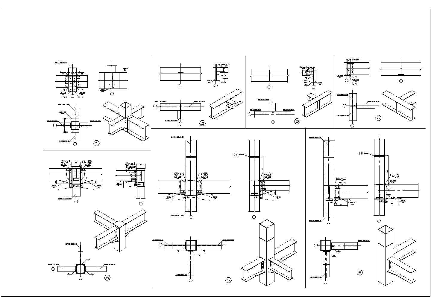 苏州市某社区4层大型钢结构菜市场全套结构设计CAD图纸
