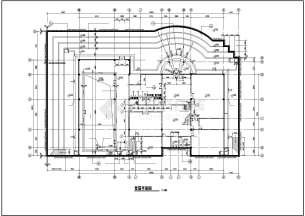 某休闲别墅CAD建筑结构施工图-图一