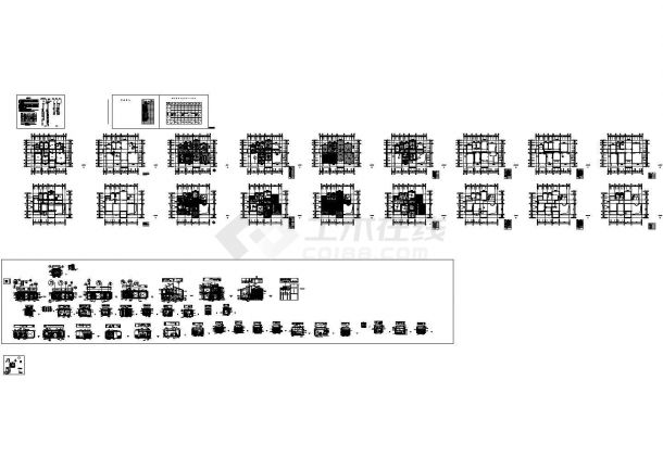 合肥简欧温馨4居室2层中型别墅室内设计施工图-图二