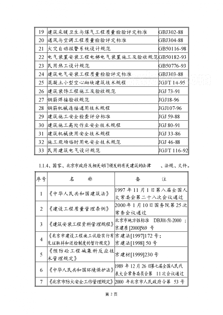 北京某住宅小区工程组织设计方案-图二