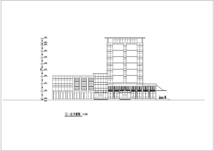 某城市经典度假酒店建筑设计方案施工CAD图纸_图1