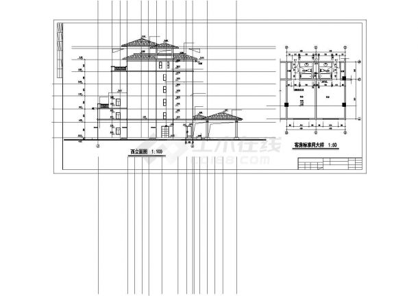 某城市经典度假酒店建筑设计方案全套施工CAD图纸-图二
