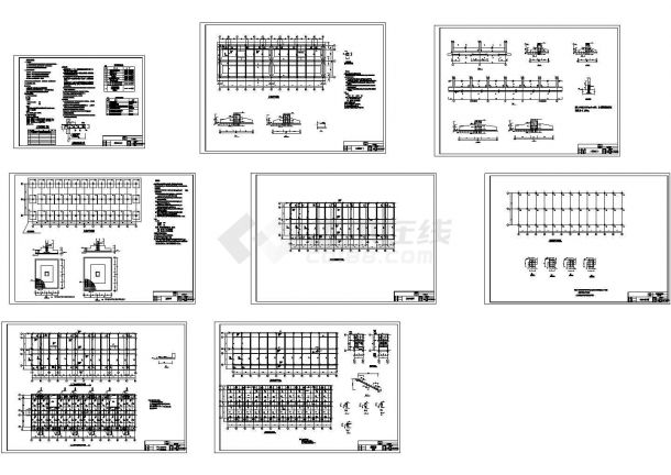 某五层框架结构民工宿舍楼建筑结构水电施工设计图-图二