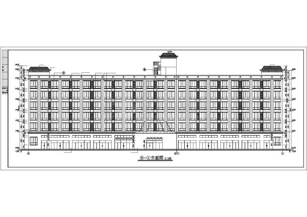 某度假假日高级酒店建筑全套设计方案施工CAD图纸-图二