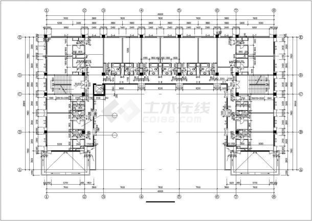  Construction CAD Drawing of a Resort Hotel Architectural Design Scheme - Figure 2