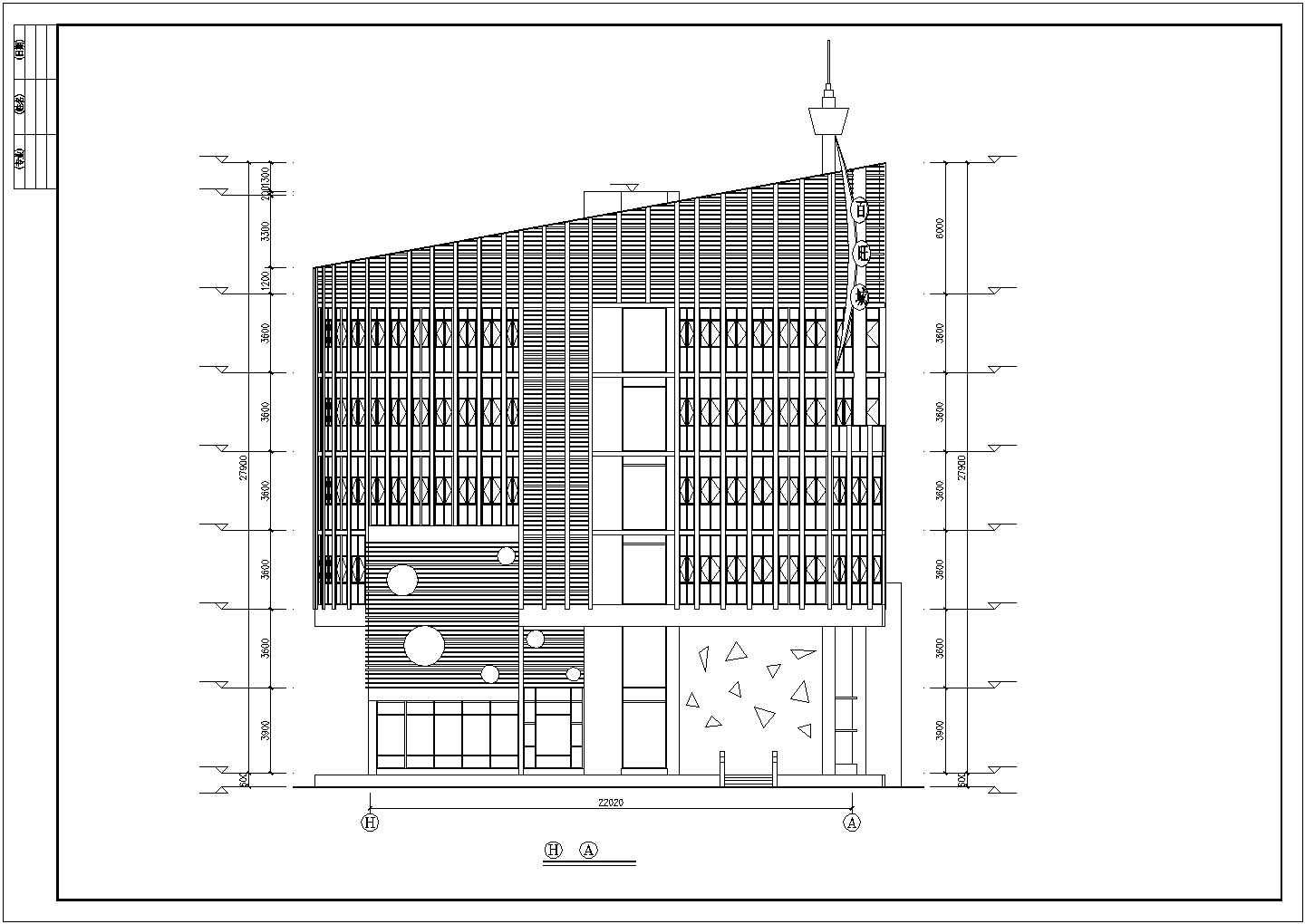 某城市中心餐厅设计方案全套施工CAD图纸