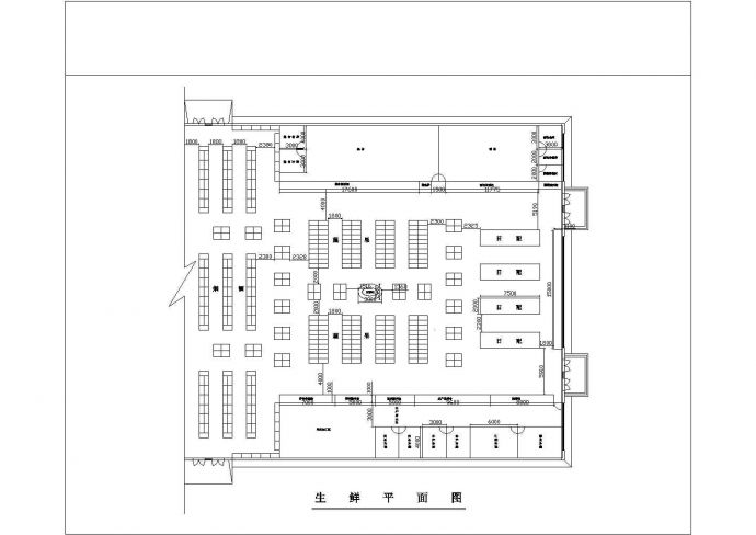 某城市中心超市设计方案全套施工CAD图纸_图1