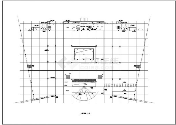 某城市中心大型超市设计方案全套施工CAD图纸-图二