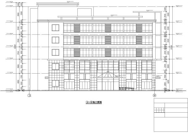 某城市工厂工人俱乐部建筑方案设计完整施工CAD图纸-图一