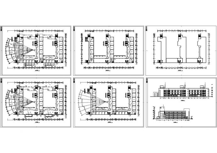 小学教学楼建筑设计施工cad图纸_图1