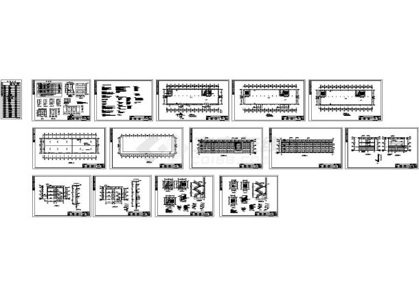 某工厂车间平面建筑CAD设计施工图纸-图一