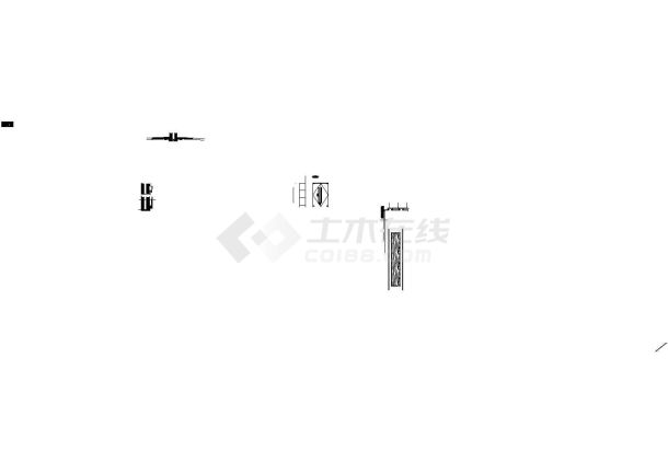 沈阳东北大厦一层走廊施工全套实用设计cad图纸-图一