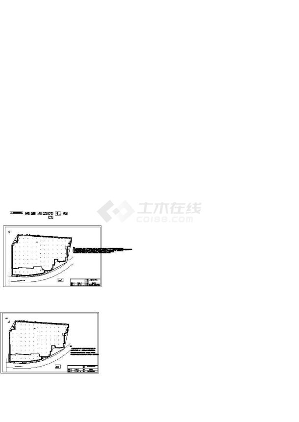 [北京]8米深基坑土钉墙支护及搅拌桩止水帷幕施工图-图一