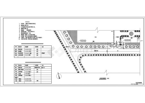 某城市公司传达室建筑方案设计完整施工CAD图纸-图二