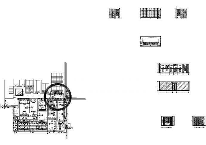 宾馆一层总服务台区全套非常实用设计cad图纸_图1