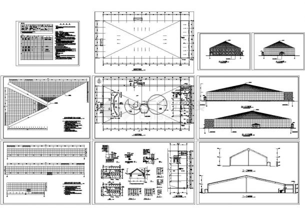 海珍品养殖大棚结构建筑设计施工图纸-图一