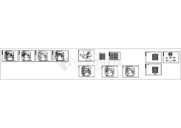 中国古典别墅CAD建筑施工图-图一