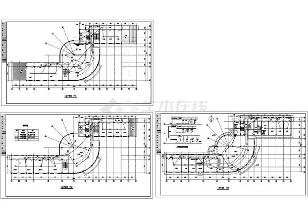 办公楼设计_办公楼电气施工CAD全套图-图二