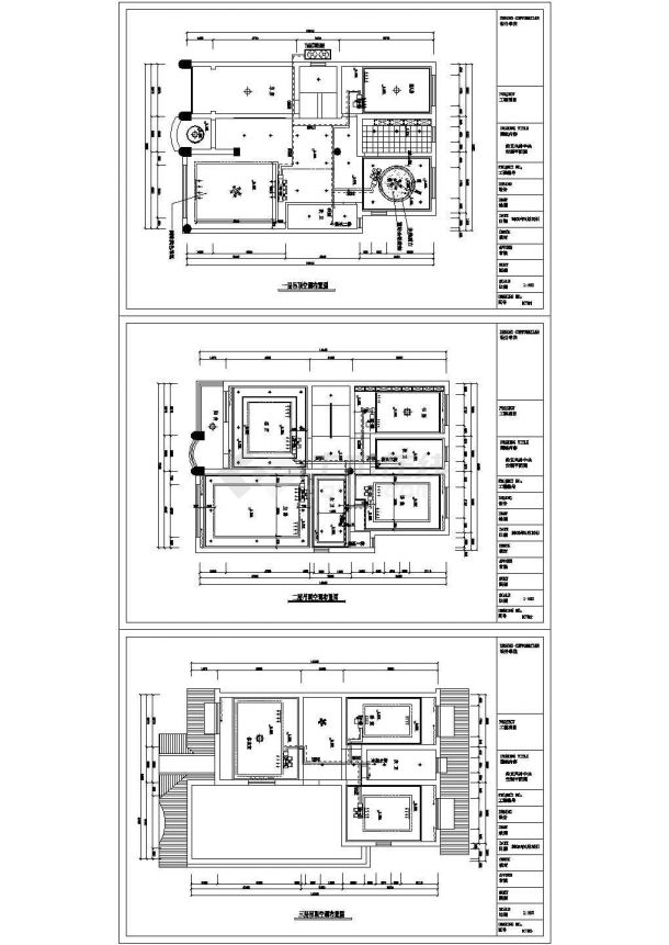 某多层别墅多联机空调cad设计平面施工图（甲级院设计）-图一