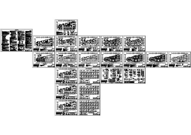18层带地下室剪力墙住宅结构CAD施工图纸-图二
